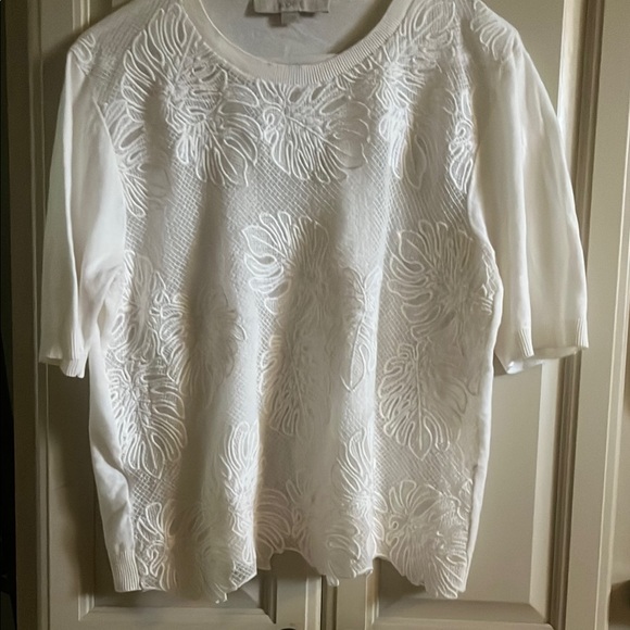 Loft sheer embroidered Women's Top - Picture 8 of 9